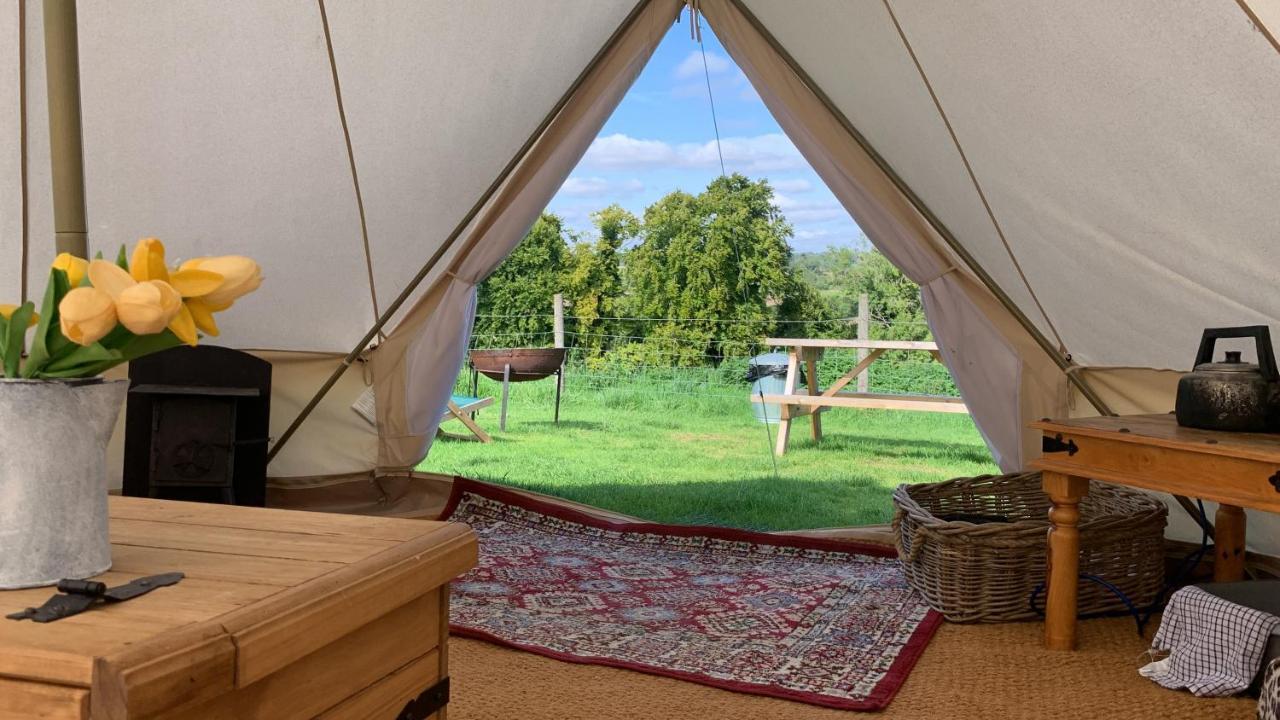 Home Farm Radnage Glamping Bell Tent 2, With Log Burner And Fire Pit Dış mekan fotoğraf