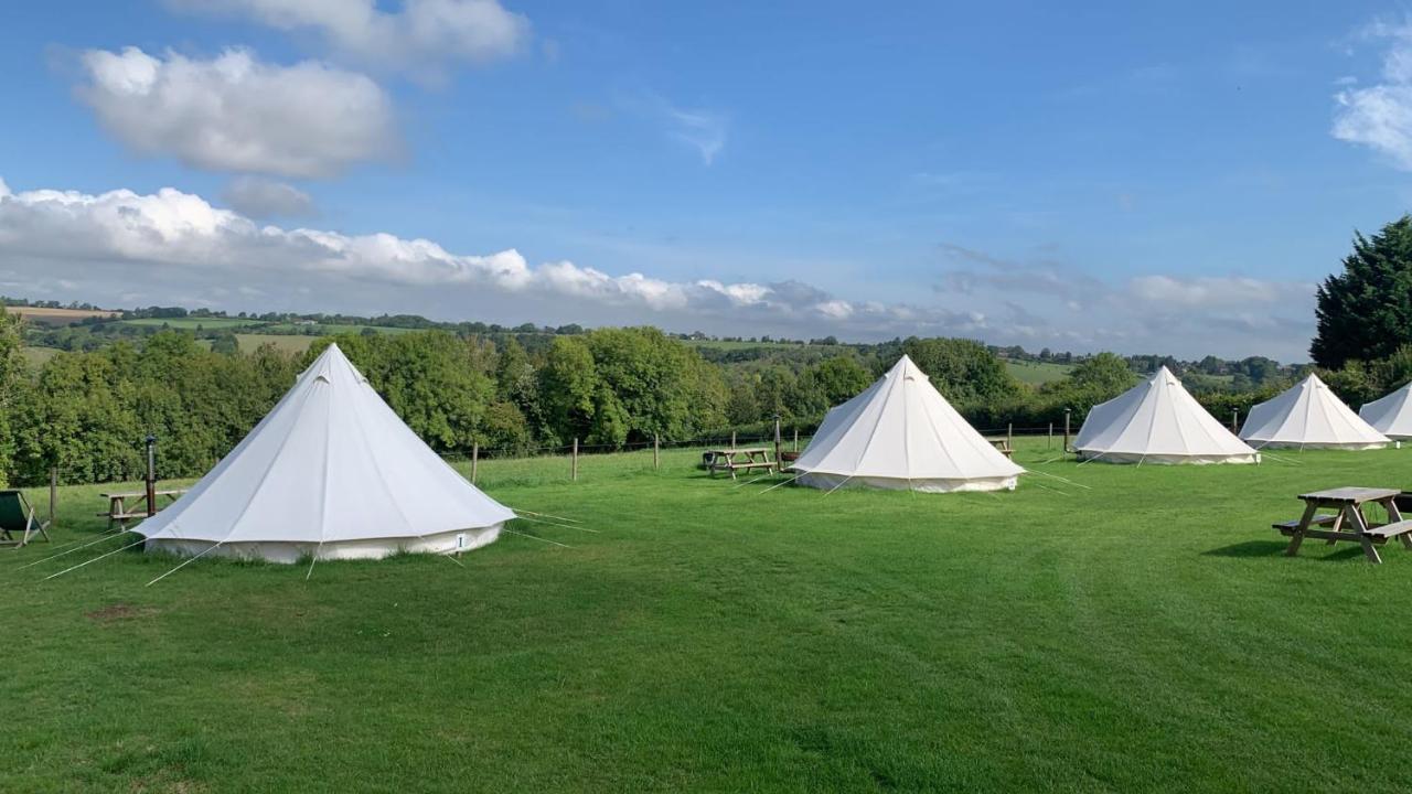 Home Farm Radnage Glamping Bell Tent 2, With Log Burner And Fire Pit Dış mekan fotoğraf
